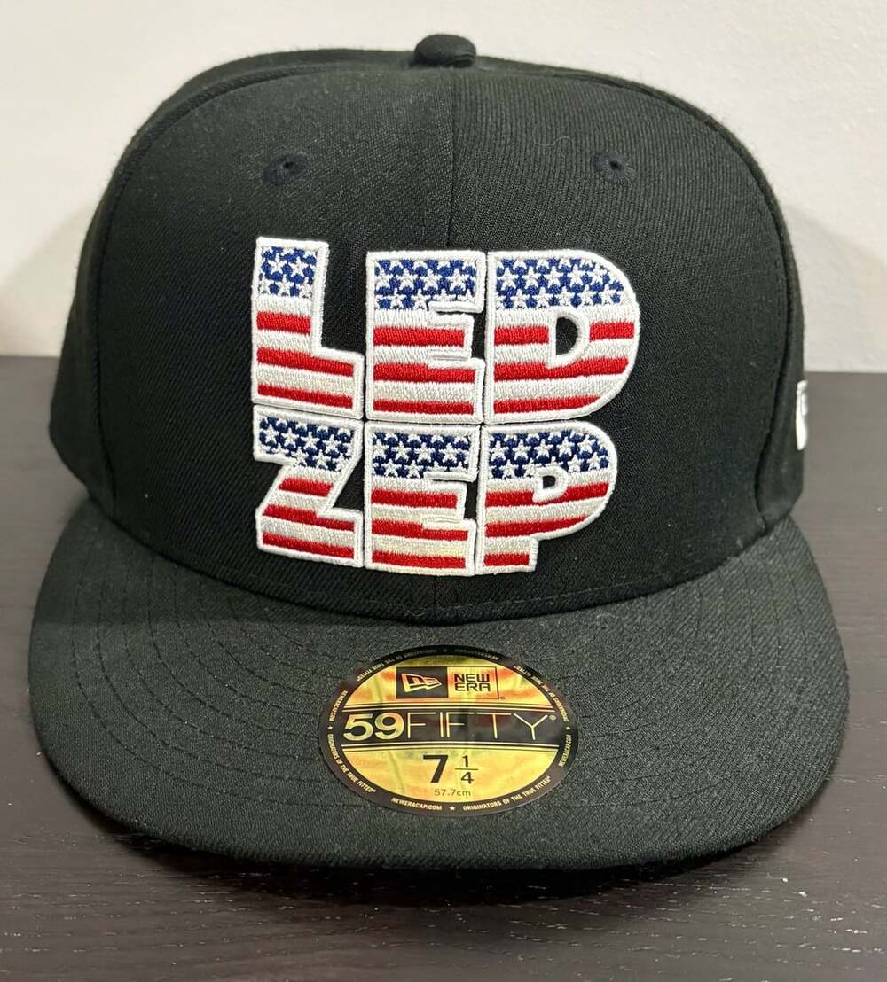 New Era Led Zeppelin 59Fifty Size 7 1/4 Black Fitted Hat